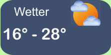Wetter 16° - 28°